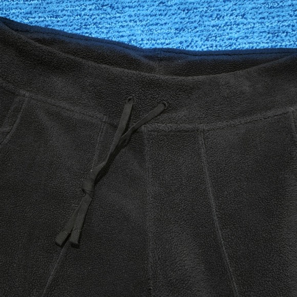 Patagonia Sz Small Plush Fleece Black Pants Cozy Soft Sweat Pants Pajamas - Picture 5 of 9